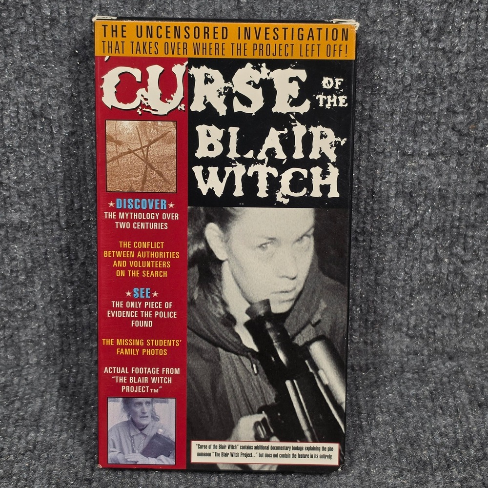 Curse of the Blair Witch VHS 1999 Artisan Horror Documentary 10014 Not Rated